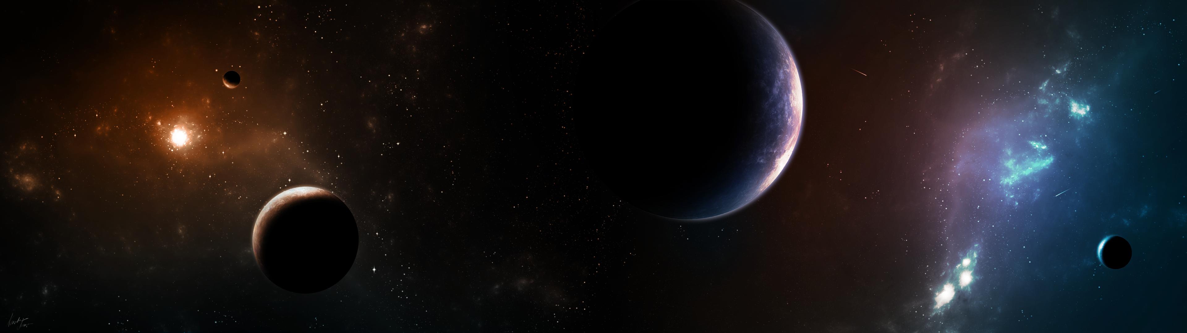 Wallpaper Mostly Space Themed