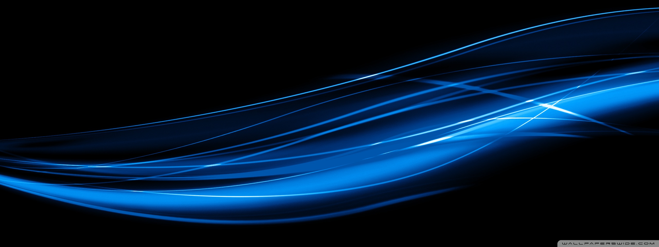 Blue Wavy Lines 4k HD Desktop Wallpaper For Ultra