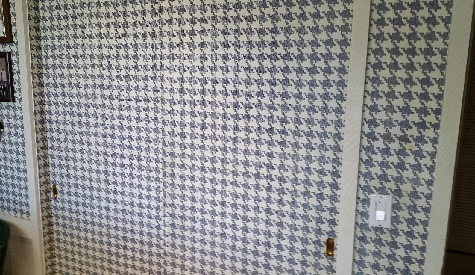 Outdated Old Patterned Wallpaper Houndstooth Phoenix Arizona Home