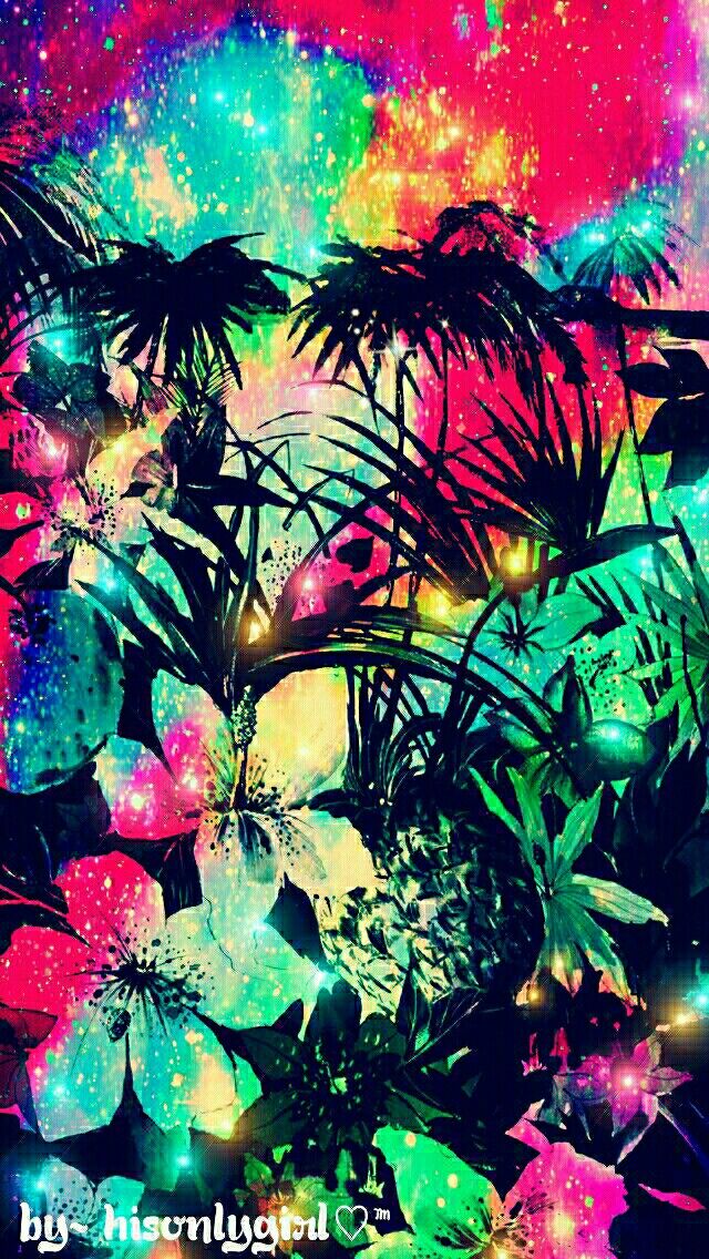Galaxy Tropical Garden Wallpaper I Created For The App