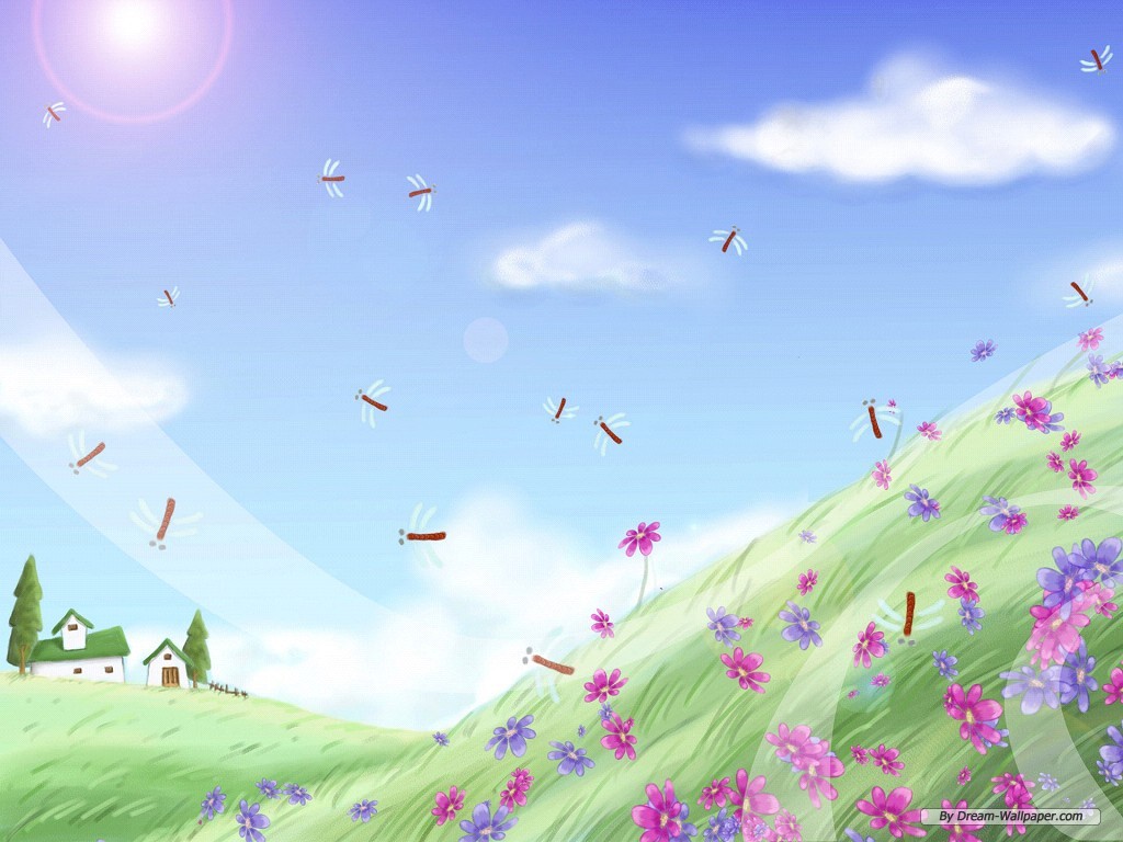 Widescreen Cartoon Background Wallpaper