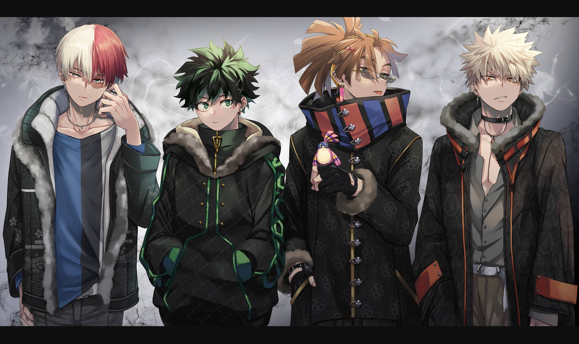 Deku X Todoroki Bakugou Wallpaper
