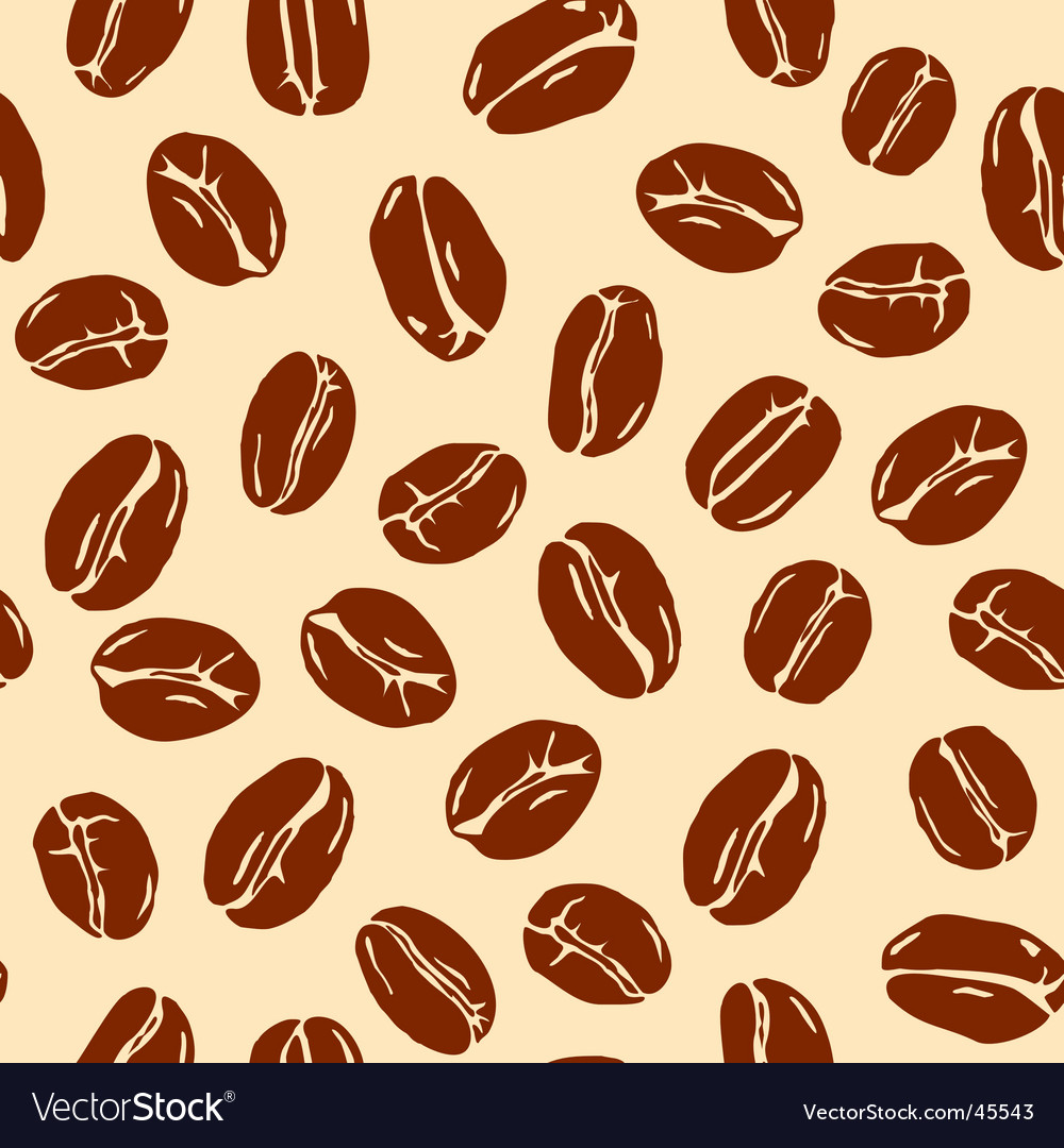 Coffee Bean Background Royalty Vector Image
