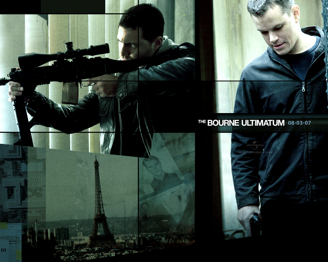 Matt Damon Jason Bourne Shooting Wallpaper HD