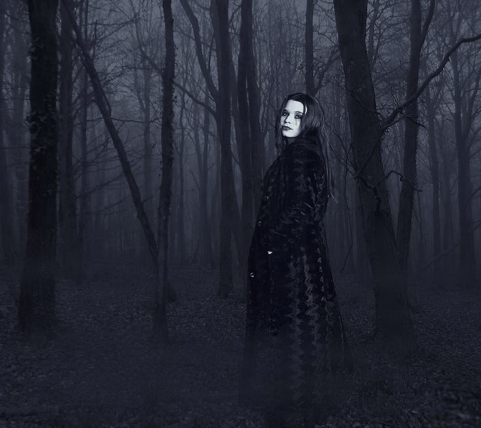 Dark woman scary woman lady forest misty scary dark dark 960x854