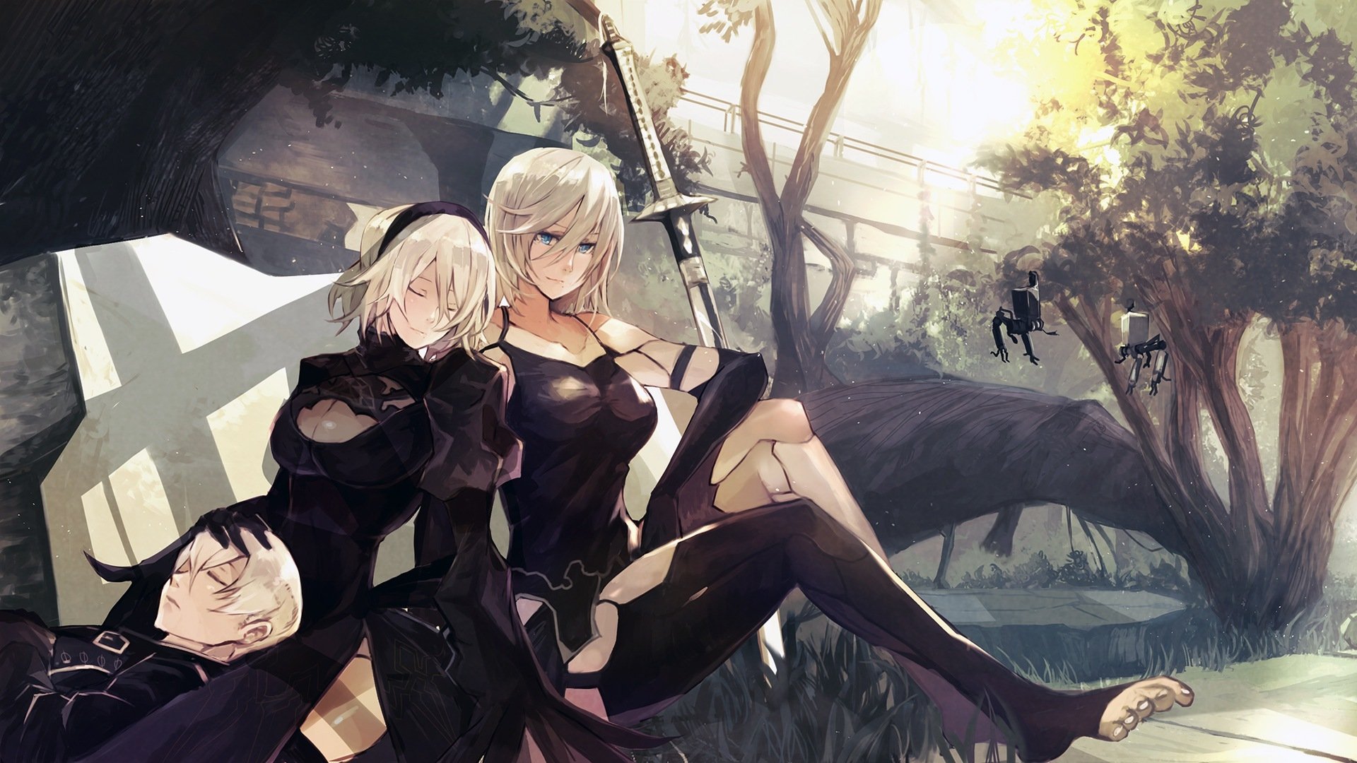 Nier Automata A2 2b And 9s HD Wallpaper Background Image