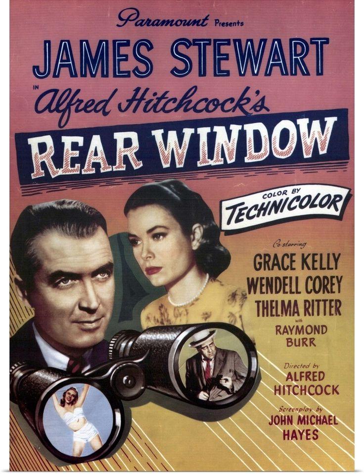 Rear Window Movie Posters Vintage Classic Films
