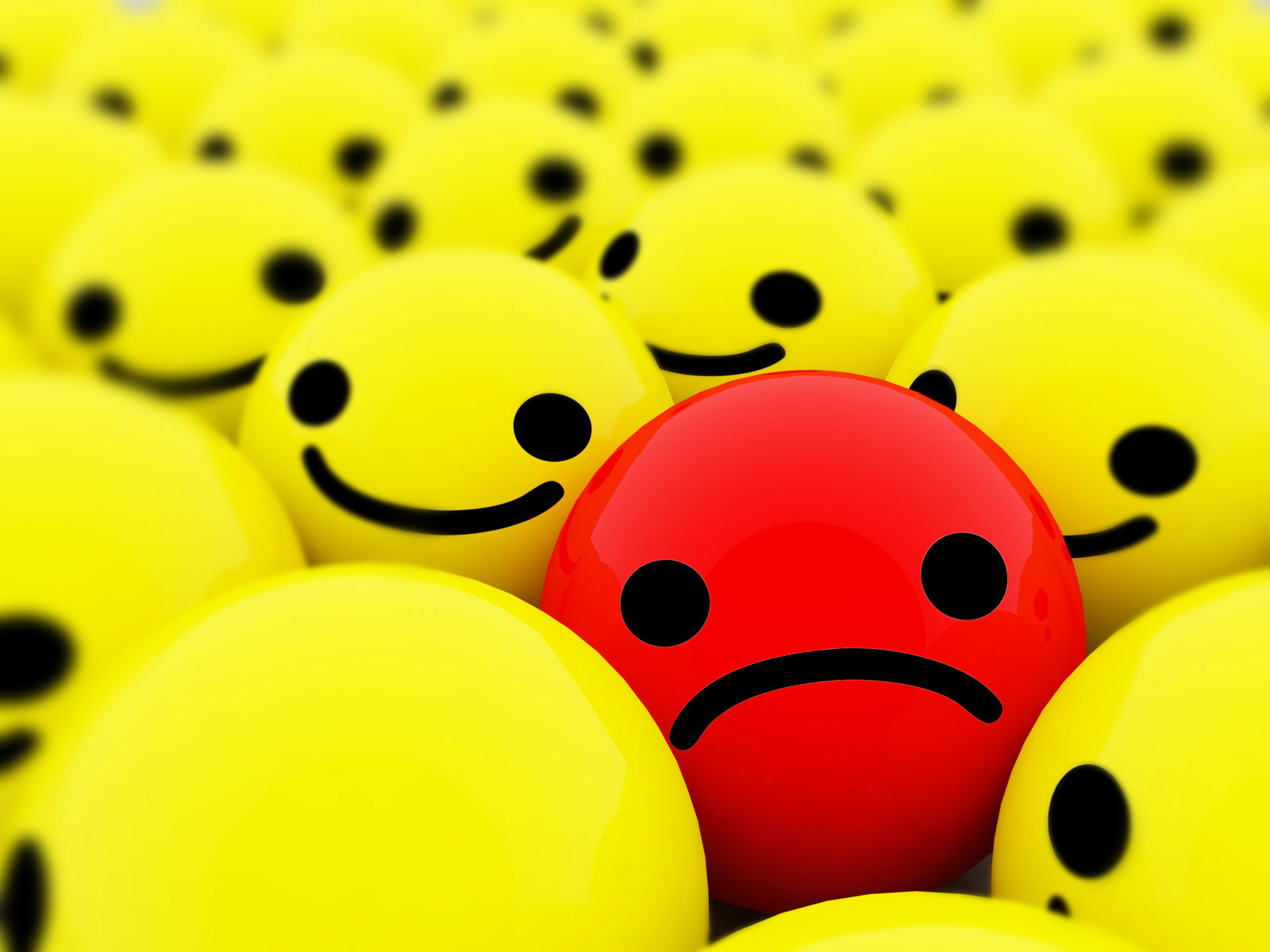 Sad Face And Smiley Faces HD Wallpaper Rocks