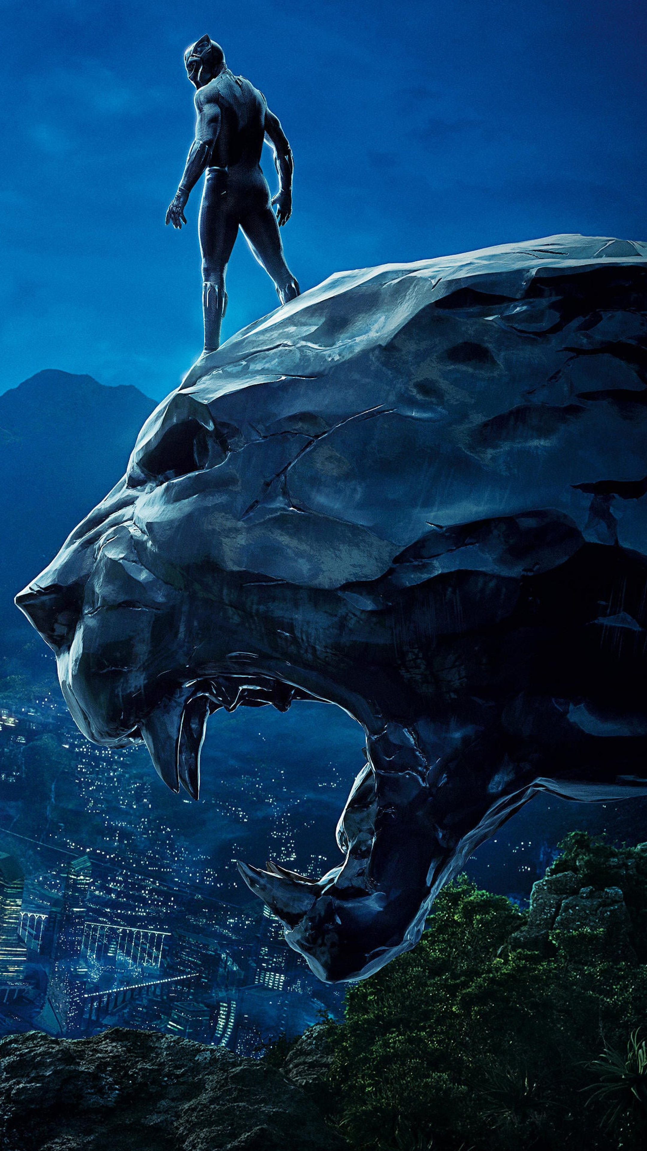 Black Panther 4k Movie Poster Sony Xperia X Xz Z5 Premium HD Wallpaper