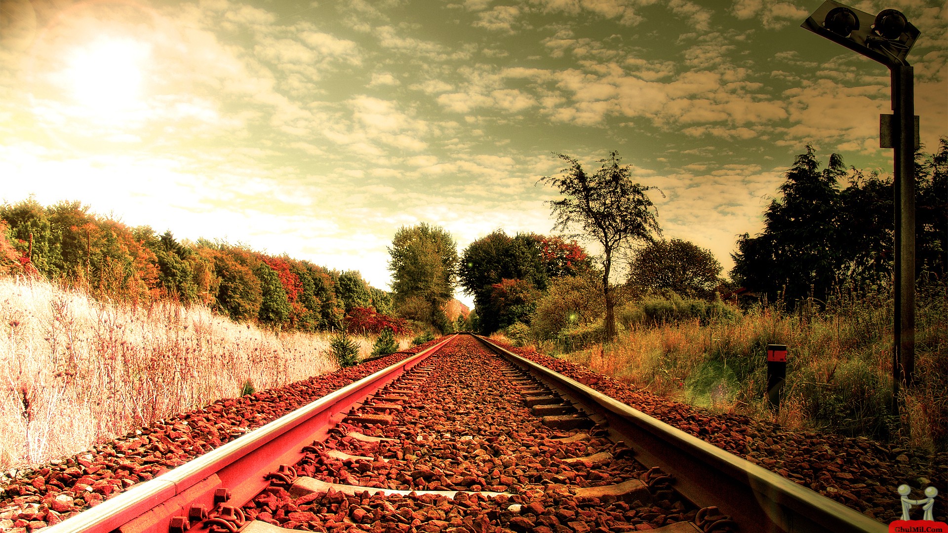 Beautiful Railway Track HD Wallpaper E Entertainment
