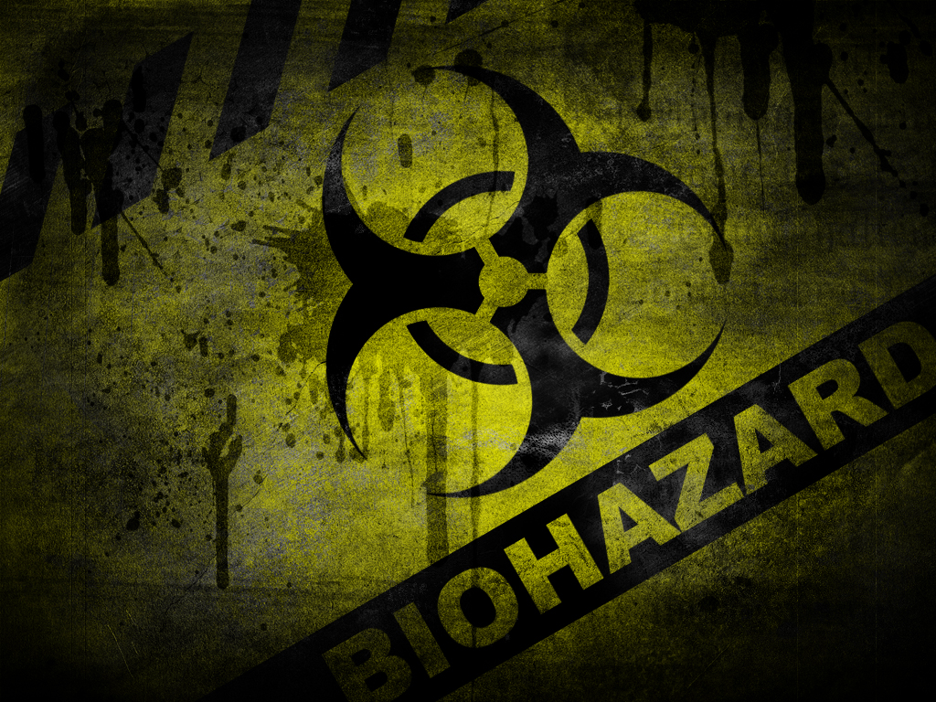 Biohazard Symbol Wallpaper [1024x768
