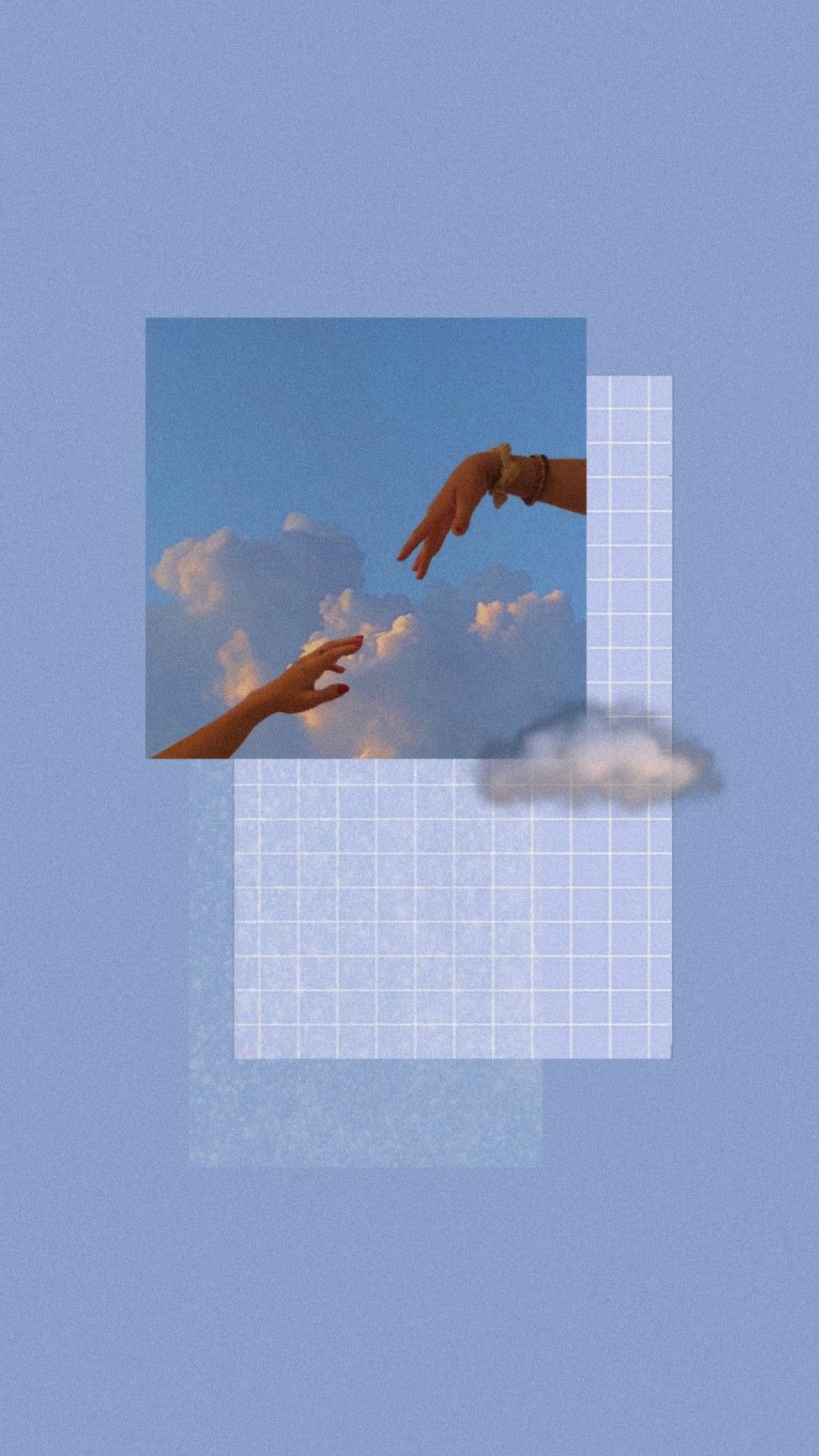 Aesthetic Blue Lightblue Wallpaper Backround Phone iPhone Cloud