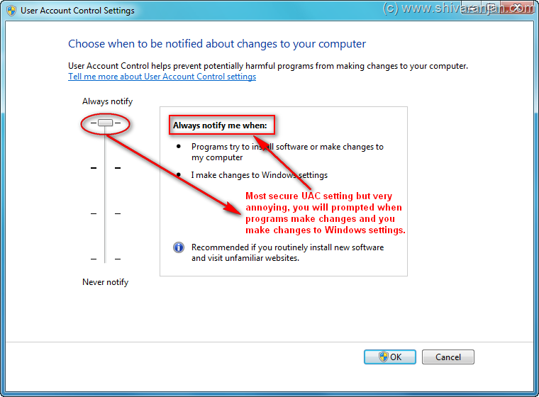 Never Notify If You Set This Setting The Uac