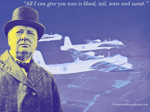 Winston Churchill Quote Desktop Wallpaper