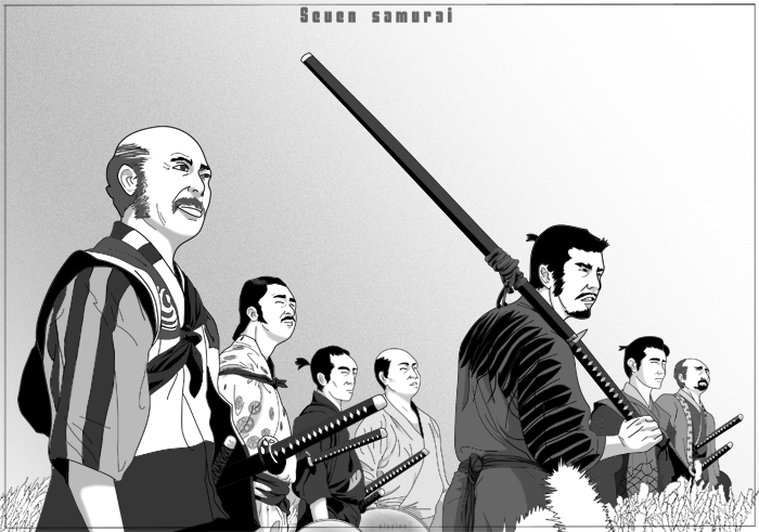 Seven Samurai Wallpaper By Oission