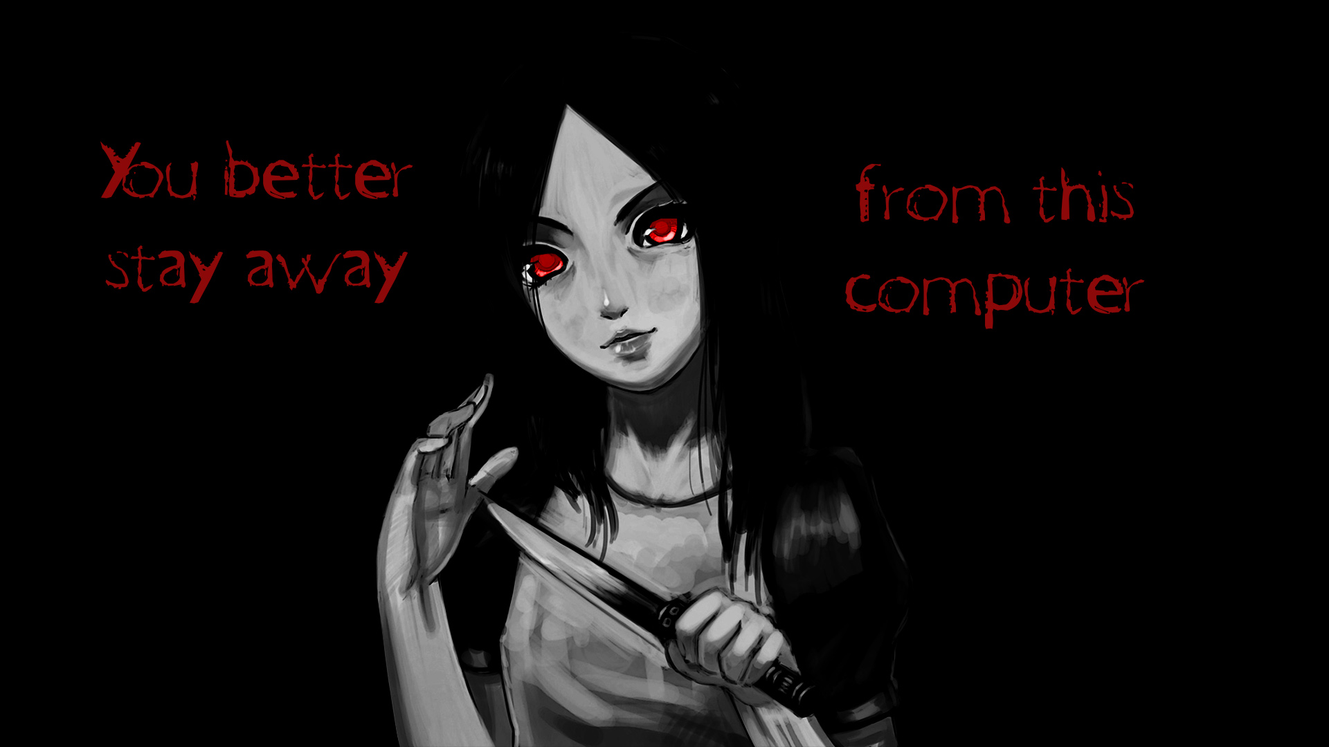 Dont touch my computer Mad Alice by Fimbulknight on