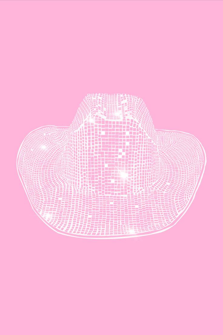Printable Light Pink Disco Cowboy Hat Wall Art Cowgirl Etsy in