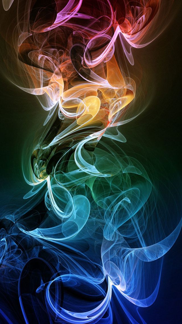 Rainbow Smoke iPhone 5s Wallpaper Colorful colorcolorful