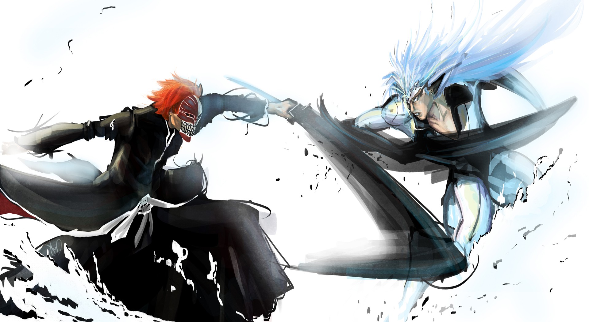 Ichigo Kurosaki Vs Grimmjow Jaegerjaquez Wallpaper