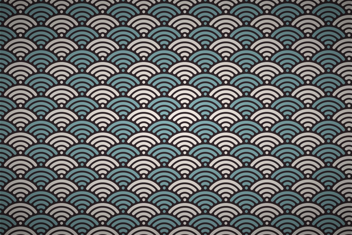 Classic Japanese Wave Wallpaper Patterns