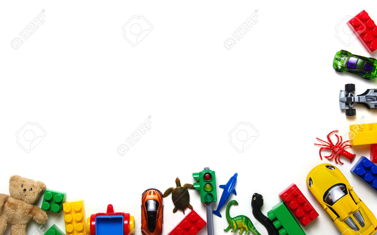 Kids Toys Background And Colorful Blocks Stock Photo Picture
