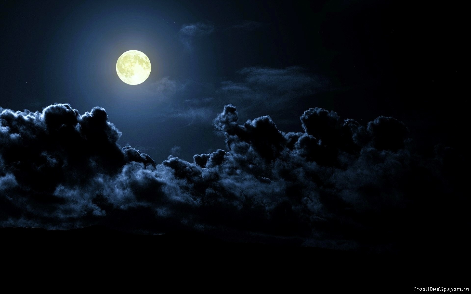 Pictures Full Moon Night HD Pixel Size Octets