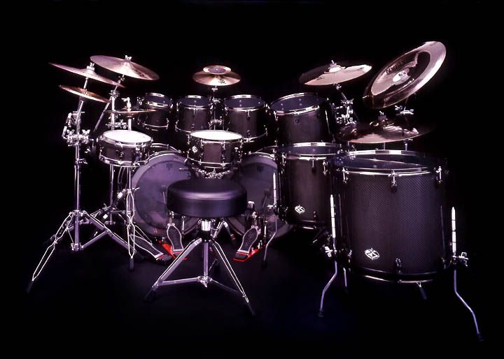 Black Drum Set Image Music Wallpaper Teste Sets