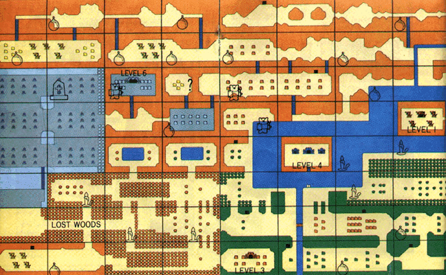 Back Gallery For Zelda Nes Map Secrets