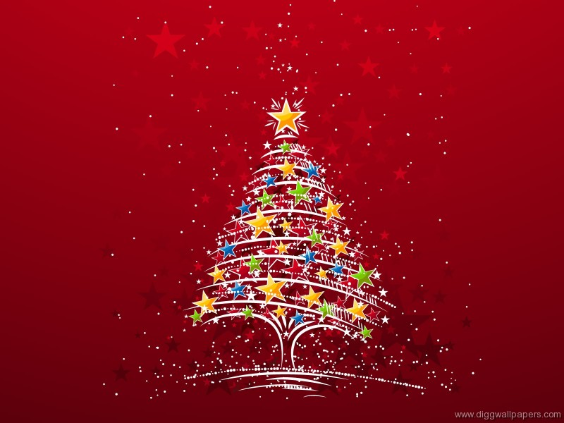 Christmas Tree Design Wallpaper Jpg