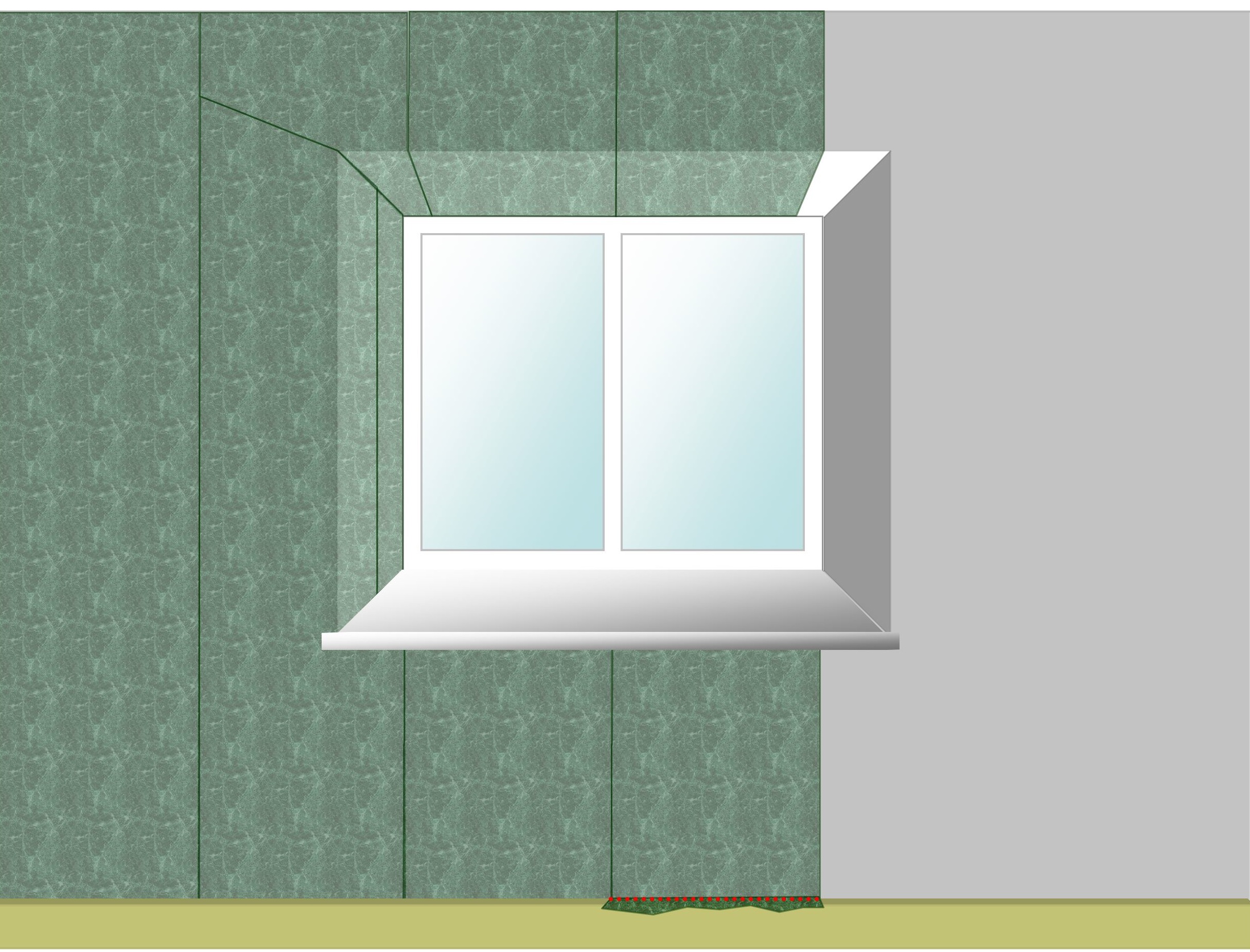 Wallpapering Around A Window