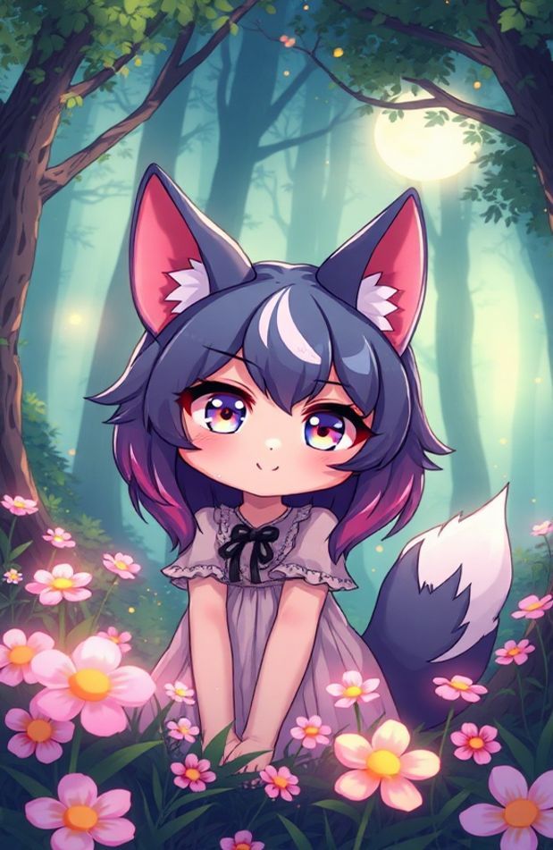 Anime Wolf Girl Wallpaper