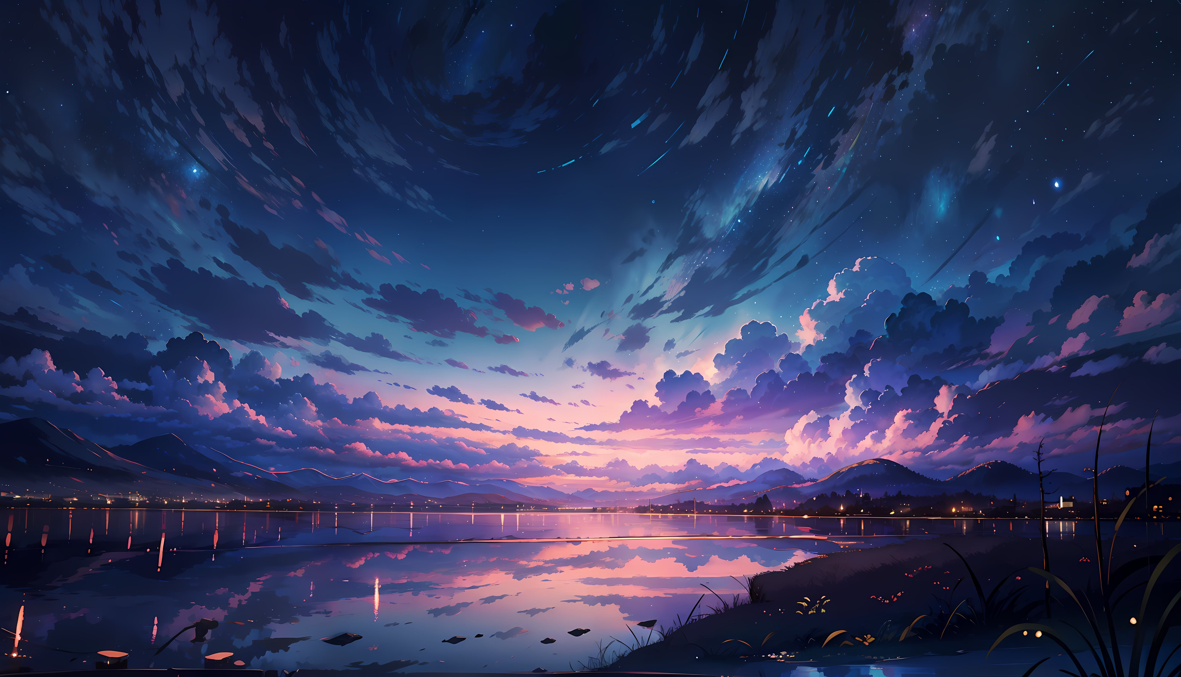 Anime Landscape Hd Wallpaper And Background