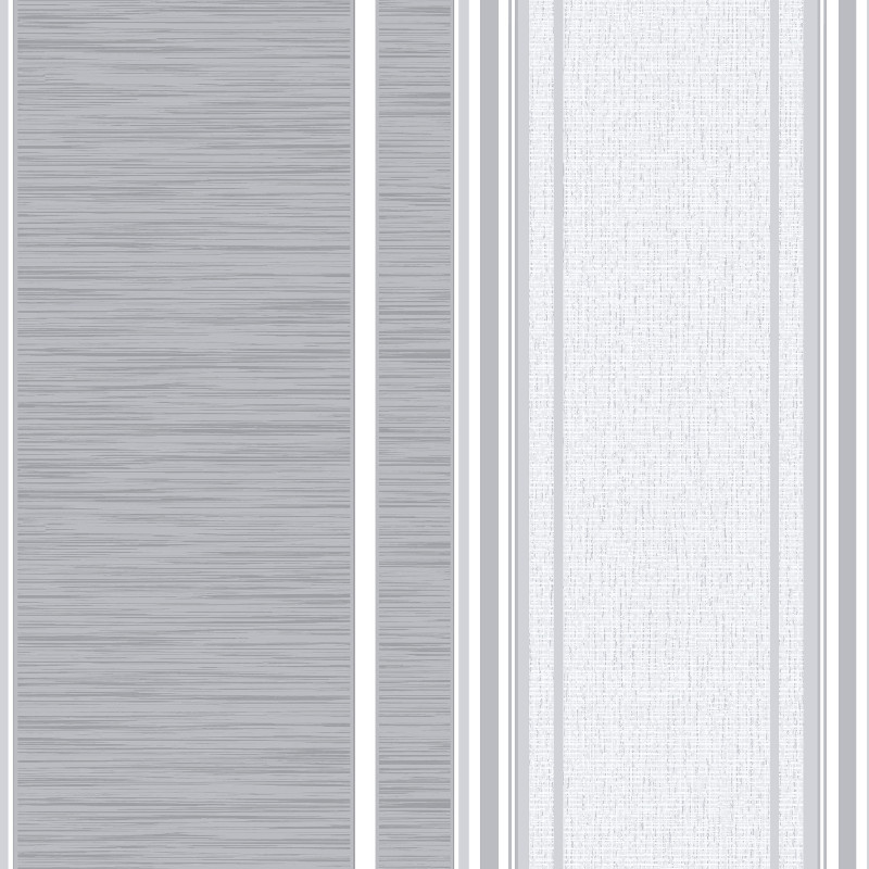 Crown Manhattan Stripe Grey Silver Wallpaper M0888
