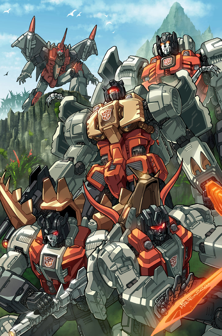 Dinobots Coloured By Markerguru For Your