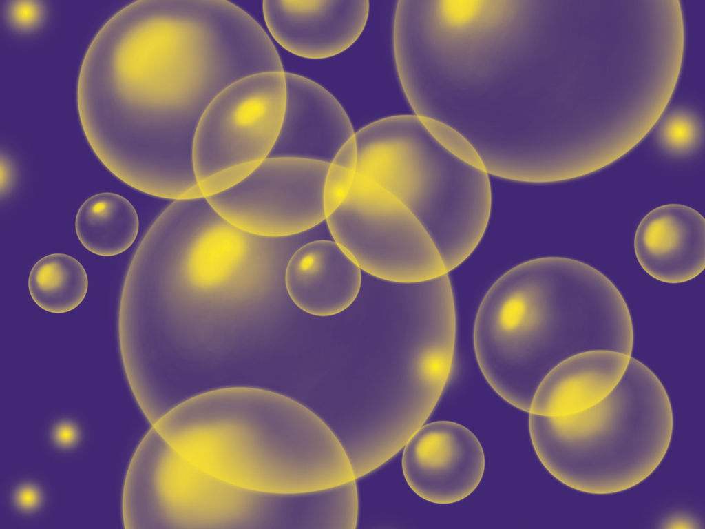 Random Background Yellow Bubbles By Sakuraalexia