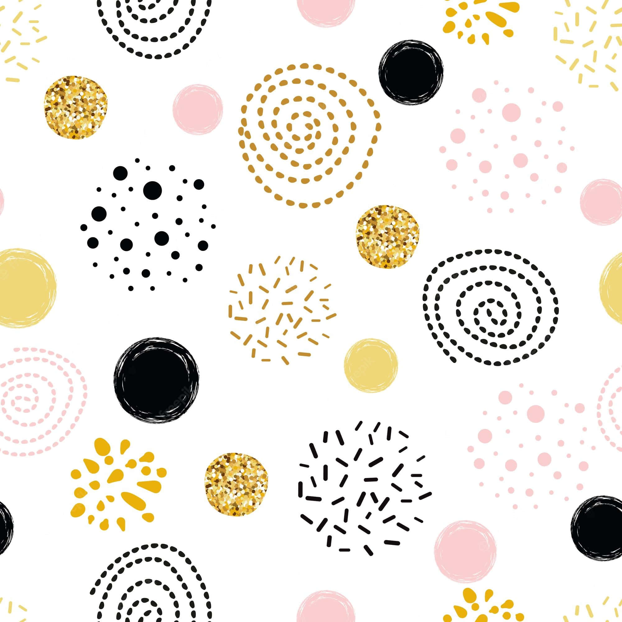 Pink And White Polka Dot Wallpaper