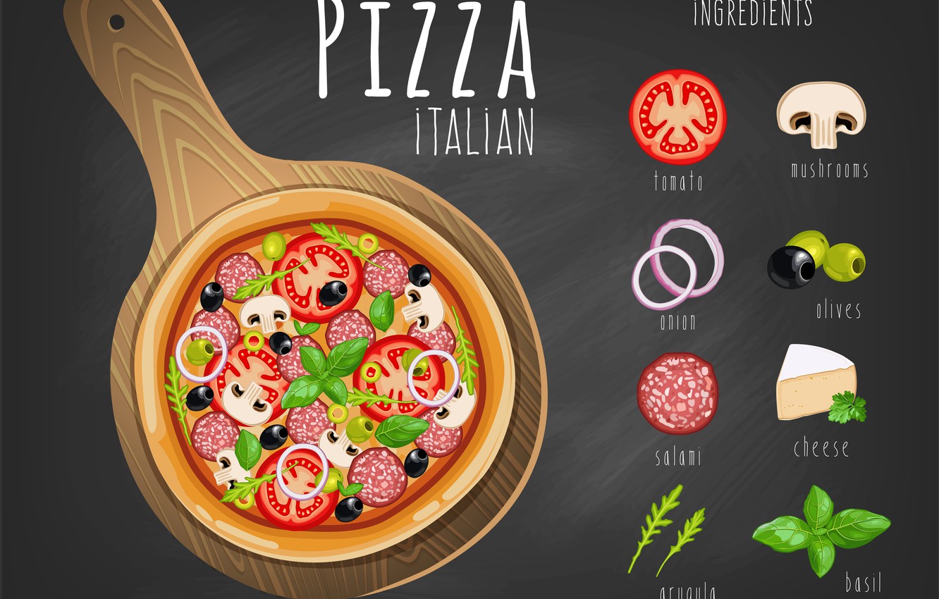 Wallpaper Black Pizza Italian Image For Desktop Section