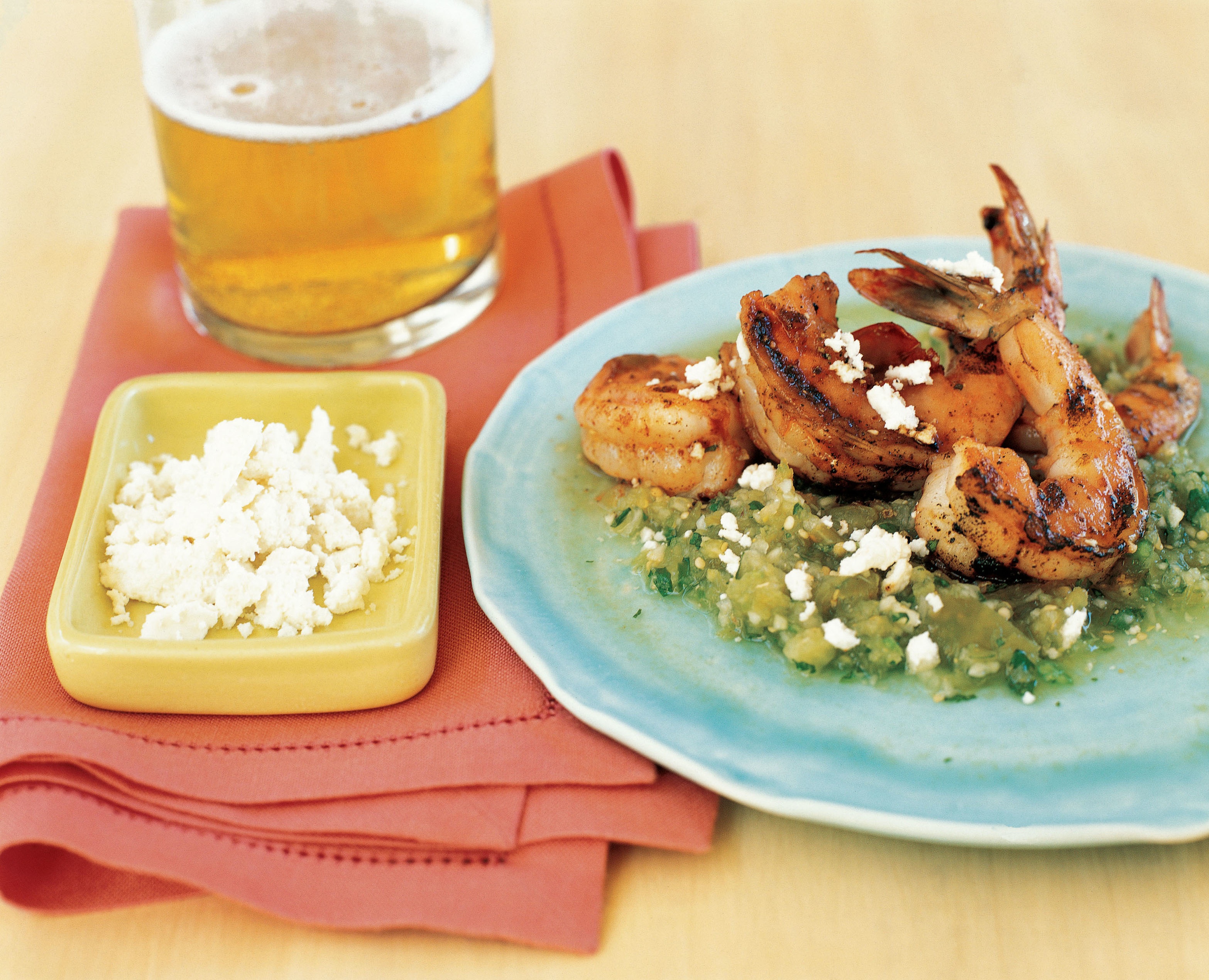 Grilled Shrimp With Tomatillo Salsa