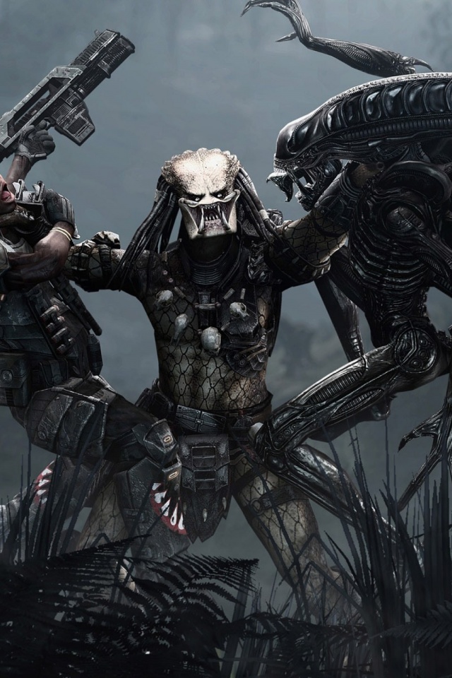 Free download 640x960 Aliens vs Predator Iphone 4 wallpaper [640x960 ...