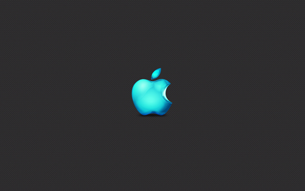 Free download Full HD Wallpapers Computers Apple Mac Logos Blue Black