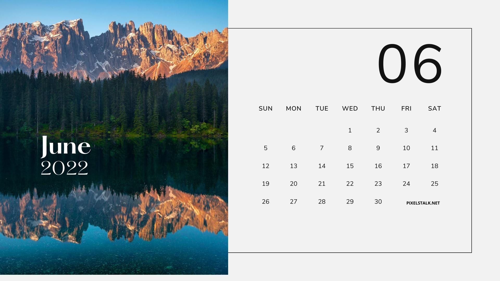 Free download June 2022 Calendar Wallpapers HD [1920x1080] for your