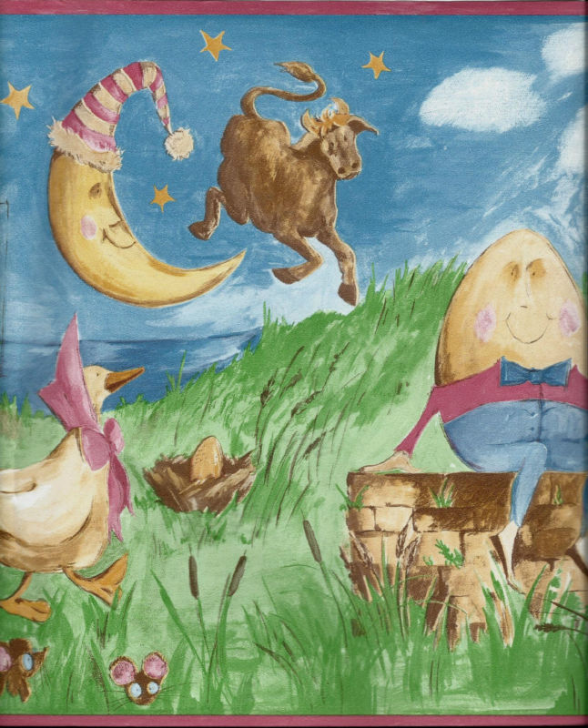 Free download Mother Goose Nursery Rhymes Wallpaper Border [646x800