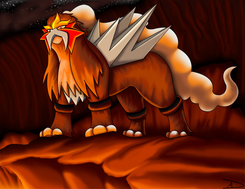 Free download Volcanic King Entei by DarkFeather [800x616] for your ...