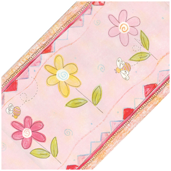 Free download Sure Strip Bumble Bees Daisies Prepasted Wallpaper Accent