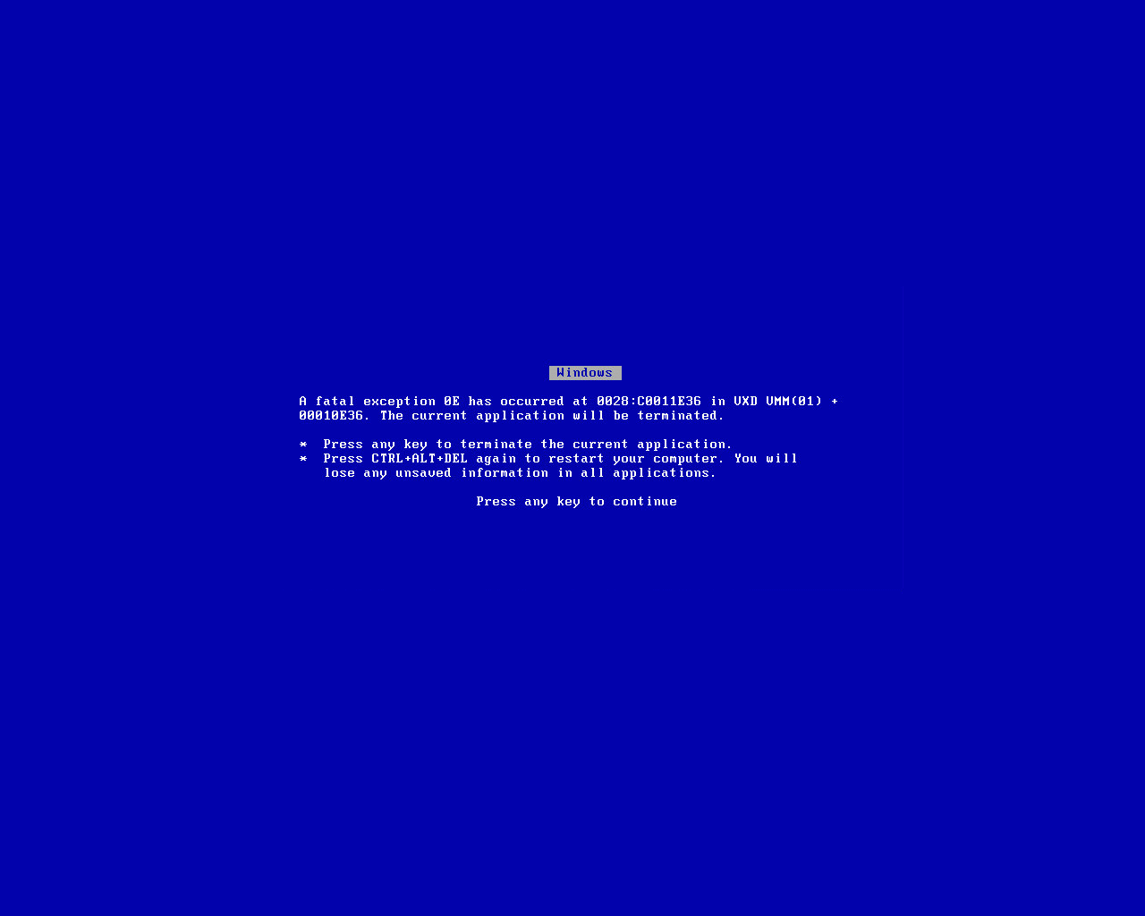 Free download Windows Error Wallpaper The Desktop Wallpaper [1280x1024