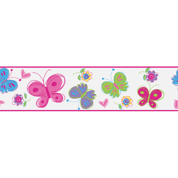 Free download Pink Butterfly Border Butterfly Garden Border Brewster